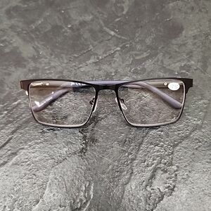 JM Men Square Metal Reading Glasses Progressive Multifoc +2.50 PD62+1 ZMLC200969